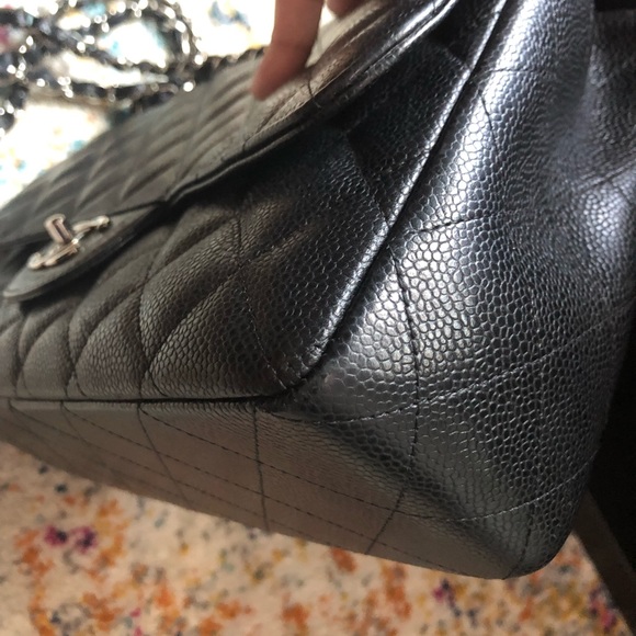 ❌SOLD❌Authentic CHANEL Single Flap Jumbo SHW - Picture 8 of 8